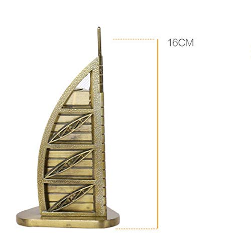 Preisvergleich Produktbild HONGNA Dubai-Segelschießausrüstungs-Studie... Der Dekorativen Innenministeriummetalldekoration Kreative Geschenke (Farbe : Bronze)