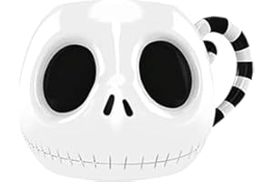 PYRAMID INTERNATIONAL Nightmare Before Christmas Jack Head Unisex Tazza bianco/nero ceramica