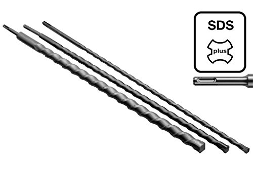 SDS Plus 600mm Set (Ø 12 16 24 mm) Mauerdurchbruch Hammerbohrer Betonbohrer Steinbohrer