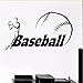 Produktbild Ljtao Vinyl Wandtattoo Baseball-Spiel-Spieler Sport Boy Zimmer Aufkleber