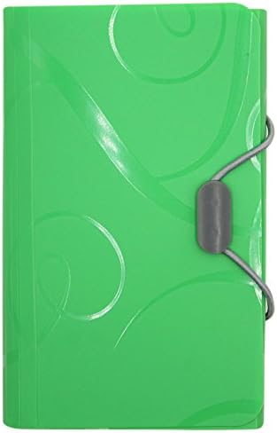 Hossty 13 Pockets Accordion A6 File Folders Protector Expanding Document Folder Organizer Display Book Assorted Colors, 6.8” x 4.3”