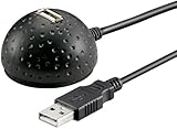 Goobay USB 2.0 Hi-Speed Verlängerungskabel 1, 5m mit Standfuss