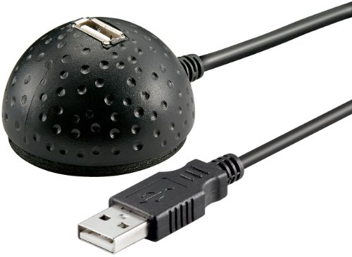 Goobay USB 2.0 Hi-Speed Verlängerungskabel 1, 5m mit Standfuss
