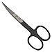 K-Pro - Nail Scissors for Fingernails - Professional for Men and Women - Curved (Black)