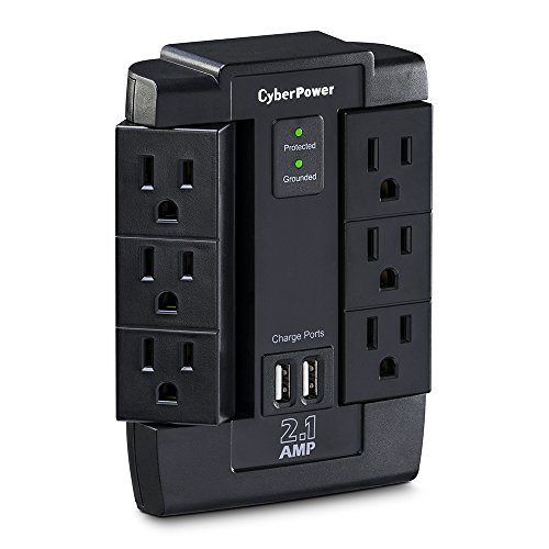 Cyberpower Professional Series Csp600wsu - Surge Suppressor - Ac 125 V - 6 Output Connector(S)