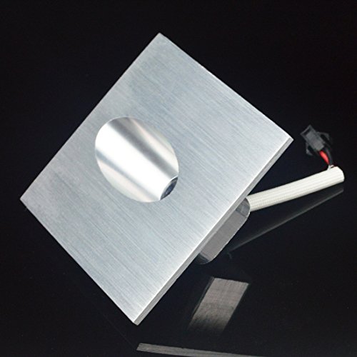 Warmweiß 1W LED-Wandleuchte Einbauleuchte Wandleuchte Treppenlicht Stufenbeleuchtung, 2 Stück - 5