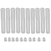 Silver Transparent 10ML Empty Plastic PET Clear Lip Gloss Tube Lip Balm Bottle Container Pack of 10