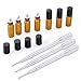 Produktbild Unigear Glasflaschen Glasroller für ätherische Öle Braunglasflaschen für aromaöl und duftöl nachfüllbares Glass Roll mit 3ml-Plastik-Pipetten (Brau-5ml / 7 Pack)