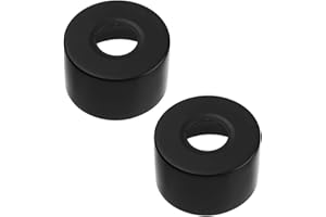 Cozylkx 2er-Pack Edelstahl Wasserhahn Dekor Rohrabdeckungen Wandflansch Rohrlochabdeckungen Rosette, Schwarz,66x25x40mm