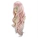 Produktbild OOARGE XUH005 Frauen Lolita langes lockiges gewelltes Haar volle Perücken Cosplay Partei hellrosa , light pink