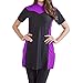 Produktbild ALISIAM Muslimische Frauen bescheidene Badebekleidung Islamisches Kurzarm-Top + Hosen Badeanzug