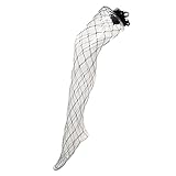Vesgantti Netzstrumpfhose Netz Strumpfhose Spitze Oberschenkel Schwarz Strumpf Hose Kostüm