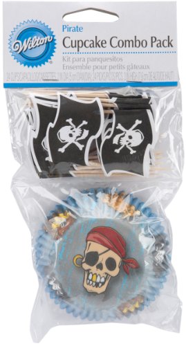 Wilton Combo-Paket Backförmchen Piraten, 24 Stück