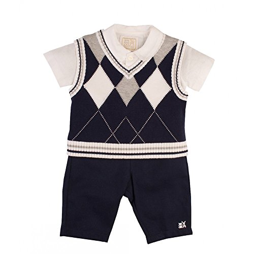 Emile et Rose Shirt , trouser & Knitted top set . (9 month 71cm)