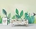 Produktbild L22LW Wandbild Kinderzimmer Benutzerdefinierte Tapete Wandbild 3D Nordic Klarste Grüne Aquarell Tapetenrolle, 308 cm * 220 cm (H)