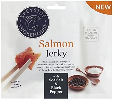Speyside Smokehouse Sea Salt & Black Pepper Salmon Jerky 30 Grams