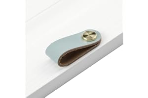 BOOLSFMAM Poignée de meuble en cuir avec vis - Accessoires pour armoires de cuisine