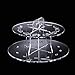 Clear Acrylic Cosmetic Tool Make Up 10 Hole Oval Makeup Brushes Holder Drying Rack Organizer Cosmetic Shelf Tool Double Layer Beauty