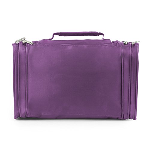 Lavievert wasserdicht und tragbare Nylon-Faser Kulturbeutel / Kulturtasche mit der Kupplung für Reise und Pflegen（ 32*14*19 cm ) - 6