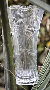 Ekan Home Decor Modern White Transparent Designer Decorative Flower Vase 50 Gram, Pack of 1