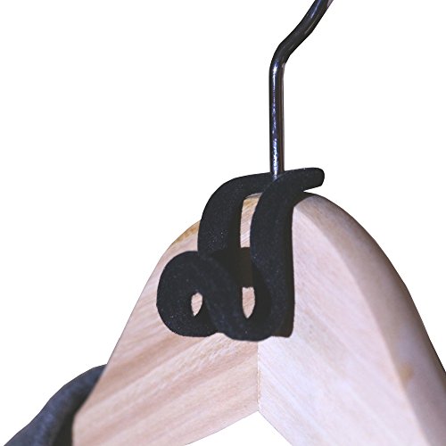 Kleiderbügel / Kleiderhaken Organizer – Ordnung und Platz im Kleiderschrank – Aufhänger Set aus 10 Stück – schwarz - 3