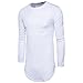 Produktbild Herren T-Shirt Tops Herbst Winter Tops Streetwear Shirt Solide Langarm Casual T-Shirt Bluse Mode Sport Langarmshirts Rundkragen Kleider Aus 100% Baumwolle Felicove