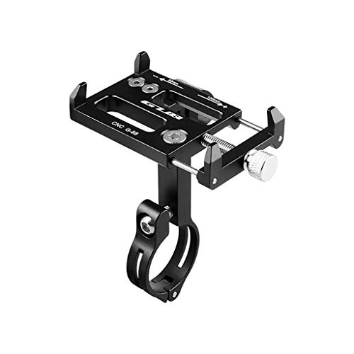 Preisvergleich Produktbild Jamicy® Handyhalterung Fahrrad, Universal Motorrad Handyhalter, wasserdicht Aluminiumlegierung Handyhalter für iPhone, Android, Halter für DJI OSMO Action (Schwarz)