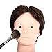 Head Doll Mannequin Training Head, CoastaCloud Make Up Head Cosmetology Hairdressing 24 inch 80% Real Hair Manikin Doll Practice Model with Clamp