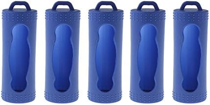 RAYEE Protective Silicone Case Cover for 26650 Batteries 5-Pack (Blue)