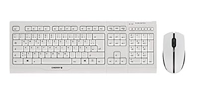 Cherry Ensemble Clavier et Souris Cherry B. Unlimited AES sans Fil avec connecteur USB Blanc/Gris