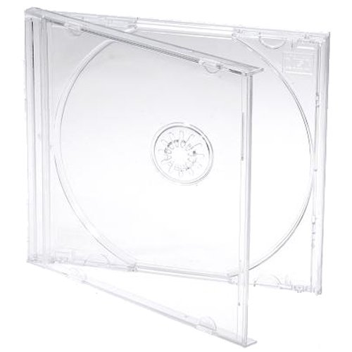 CD/DVD Jewel 10,4 mm Hüllen für 1 Disc mit transparentem Tray (5 Stück) von Dragon Trading® - 3