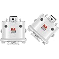 Machine-Ya Wii Motion Plus - External Remote Motion Plus Sensor Controller Wii U Motion Plus (White 2PCS)