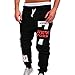 Produktbild Jogginghose Chino-Hose Herren Cargohose Fitnesshose Trainingshose Jogger Stretch Fitness Hose Trainingshose Fitnesshose Laufhose Pants Chinohose Sweatpant Männer Loose Hose Fitness Hose LMMVP (XXL, Rot)