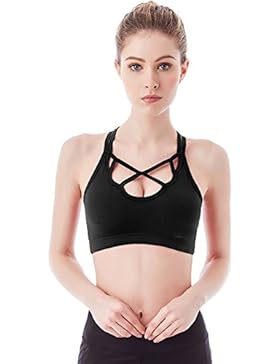 JIMMY DESIGN Damen Sport bh Überkreuzte Träger