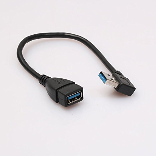 Balai Right Angle USB 3.0 Male to Female Extension Cable for Apple Pro Macbook Retina Series, 7.9inch USB3.0 Connector Kabel Male to Female for Computer, Tablet PC, TV, DVD player - 5