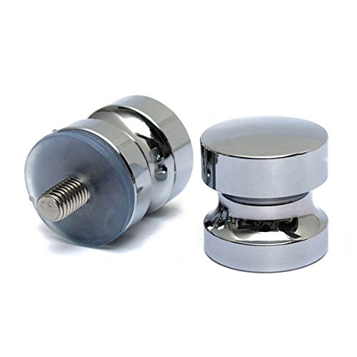 Yongse Aluminiummetall Dia. 30mm Einzel Groove Glastürknauf Duschraum Schrank Handgriff - 5