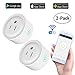 Produktbild keyuan Smart Plug WLAN Steckdose Timer Socket Alexa/Echo/Google Home Kompatibel 2-Pack, kein Hub Erforderlich, Fernbedienung Ihrer Geräte von überall Aus
