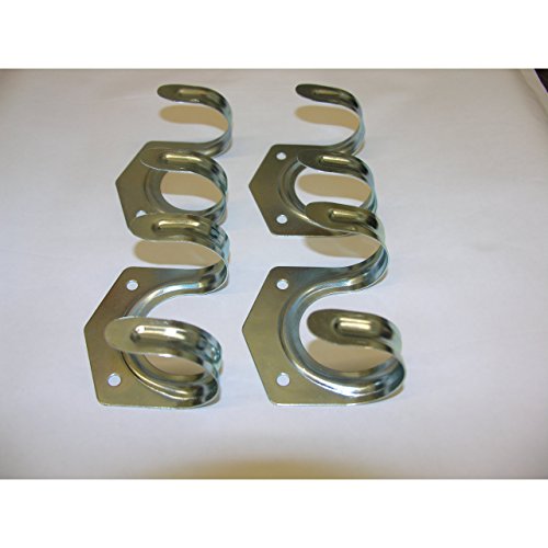 20x Gerätehalter Werkzeughalter Stahl-Haken Gerätehaken Universal Halter - 4