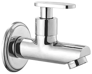 Oleanna Metro Chrome Finish Brass Quarter Turn Fittings Bib Cock (Silver)