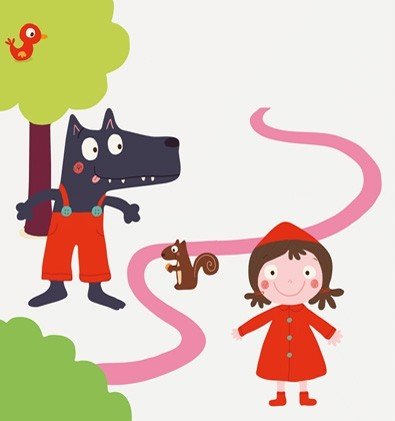 Preisvergleich Produktbild Home Stickers Host 277 Wandsticker Rotkäppchen