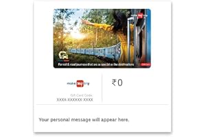 MakeMyTrip Rail |E-Gift Card |Instant Delivery | Valid for online purchases | 1 Year Validit