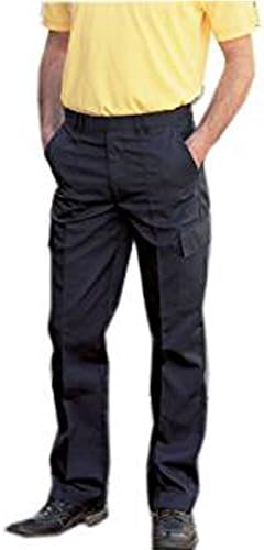Mens Cargo Work Trousers Black or Navy Short Reg Long Sizes 28 to 52