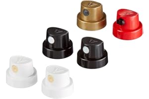 edding 5200 spray permanent kit de buses de pulvérisation - 6 buses interchangeables dans 4 largeurs de pulvérisation différentes, du trait fin (1 cm) aux grandes surfaces (14 cm)