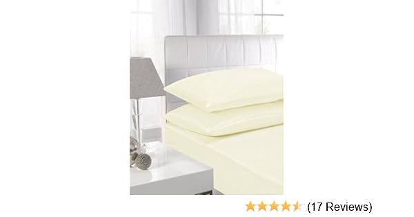 Ni Luxury Bedding Non Iron Extra Deep Fitted Bed Sheets 40cm