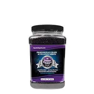 Premium Activated Carbon Aquarium Filter Charcoal Media - Remove odors and discoloration with Bituminous coal by Aquatic Experts (3.5 lbs)