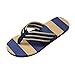 Produktbild CLEARANCE SALE! MEIbax Männer Sommer Streifen Flip Flops Schuhe Sandalen männlichen Slipper Flip-Flops (42, Blau)