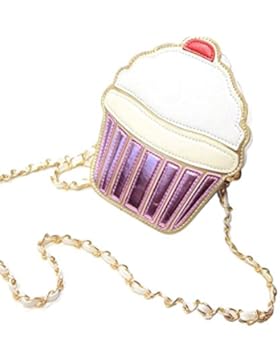 LUOEM Cute Crossbody Tasche Mode Kuchen Cross Body Handtasche Schultertasche Weihnachten Geburtstagsgeschenk für...