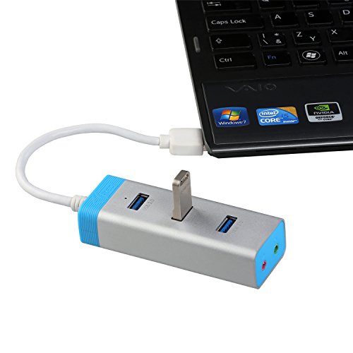 i-tec USB 3.0 HUB 3 Port Metal with Audio Adapter für Notebook Ultrabook Tablet, Windows Mac Linux - 5