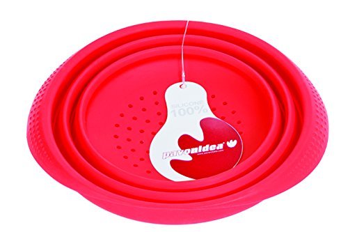 Pavonidea PLIE18RSAF Faltbares Sieb, Silikon, 180 x 115 mm, Rot - 2