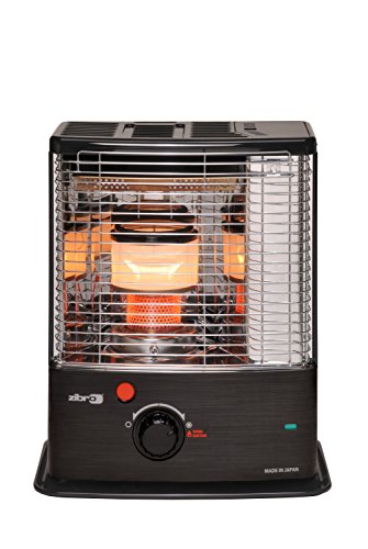 Zibro Made by Toyotomi RC-270 Estufa de parafina de mecha de doble combustión, 2700 W, Negro Inox, 18m2-38m2